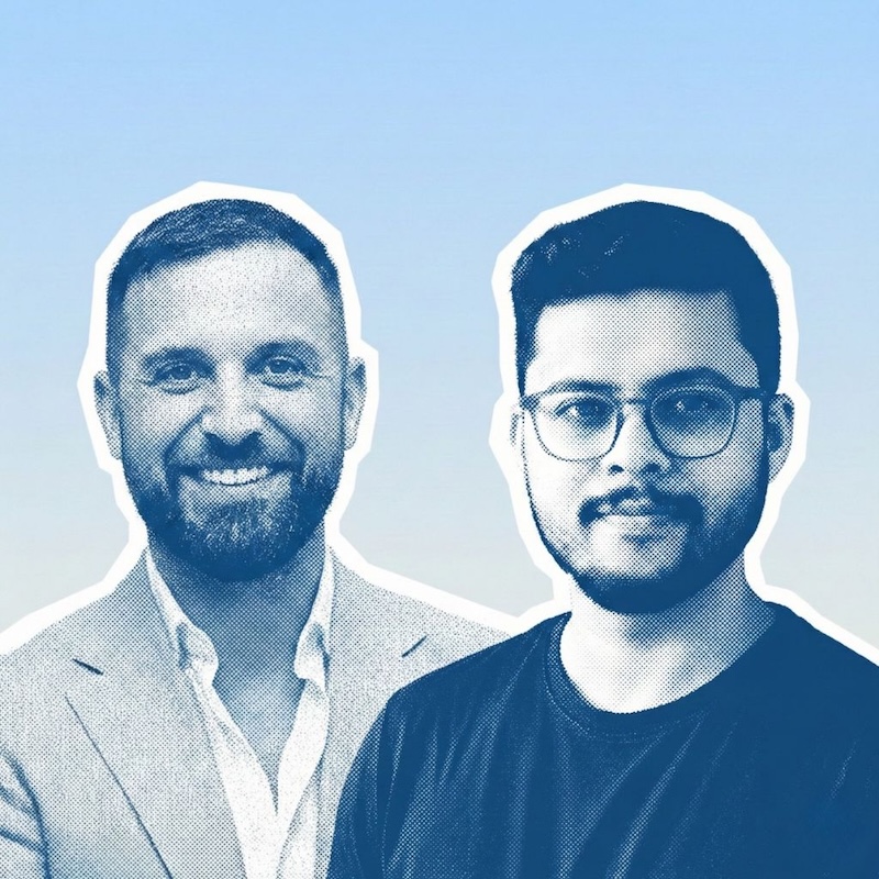 Matteo Grassi and Sthita Pragyan Pujari, co-founders of Hana